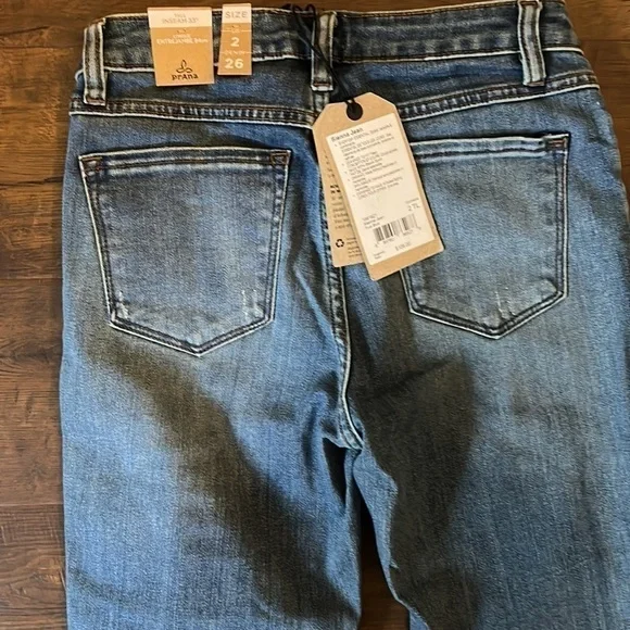 Prana Sienna Jeans True Blue Size 2Tall NWT - Picture 5 of 7